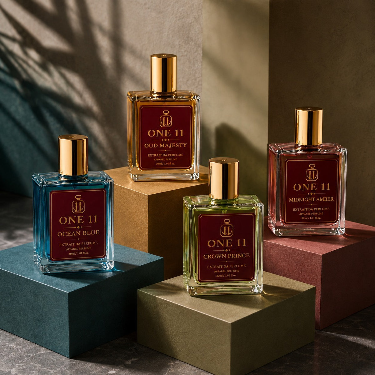 FOUR DISTINCT SCENTS. ONE POWERFUL SIGNATURE.