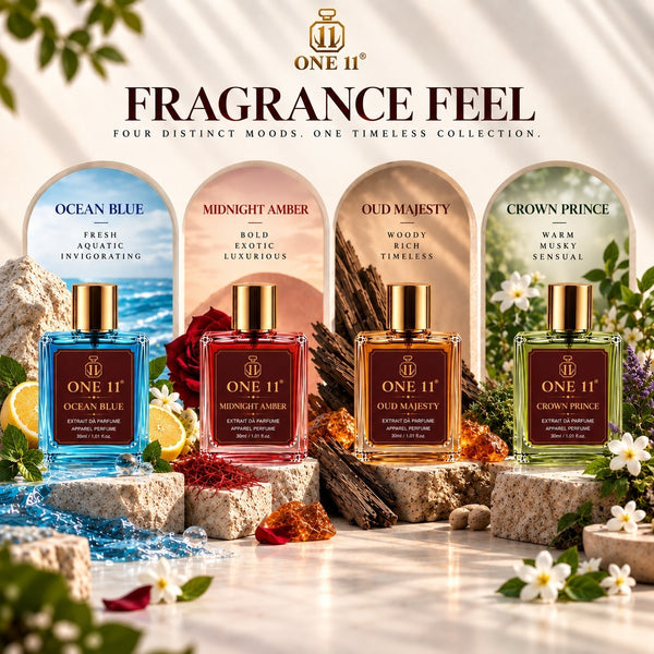 FOUR DISTINCT SCENTS. ONE POWERFUL SIGNATURE.